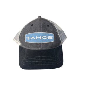 Tahoe Storm Cap‎ Gray & Beige Mesh Snapback Adjustable Hat For Unisex